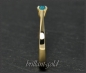 Preview: Brillant 585 Gold Ring; 0,32ct, intensiv blau; Si2